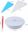 66 Pcs/Set Stainless Steel Cake Spatula Butter Whipping Cream Icing Frosting Knife Smoother Kitchen Pastry Cake Decoration Tools