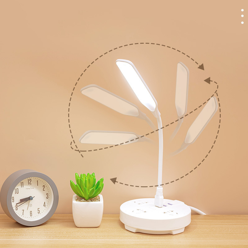 Portable Eye Care LED Book Light Students Study Reading Lamp Laptop Keyboard PC Lighting Night Light USB Plug Desk Lamp