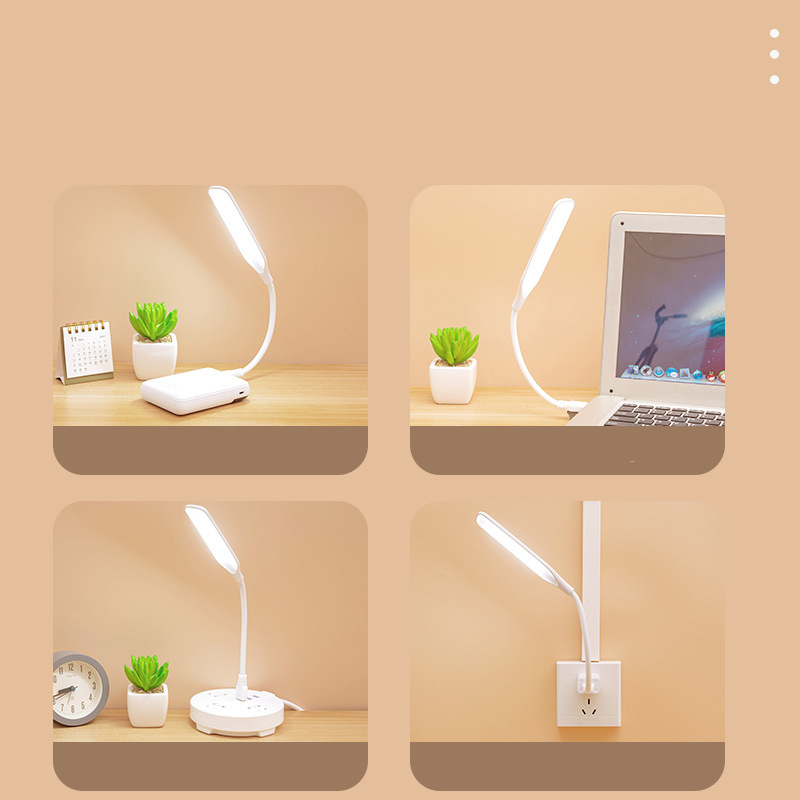 Portable Eye Care LED Book Light Students Study Reading Lamp Laptop Keyboard PC Lighting Night Light USB Plug Desk Lamp