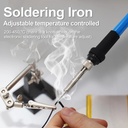 Portable Soldering Iron 60W Adjustable Temperature 200-450 Electric Solder Iron Mini Welding Repairing Tools