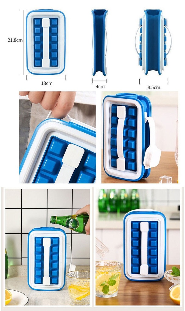 Ice hockey pot two-in-one ice tray mold kettle ice maker storage box refrigerator frozen ice bag
