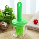 High temperature resistant silicone oil bottle brush one-piece with cover and bottle barbecue baking brush