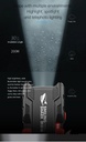 LED Flashlight Smile Shark High-brightness Long-range Rechargeable Light Night Riding Light Waterproof Torch Portable Flashlight