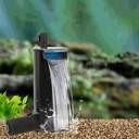 Aquarium Turtle Filter Waterfall Flow Water Clean Pump Bio-Filtration for Reptiles Tank Low Level Waterfall Filter for Fish Tank