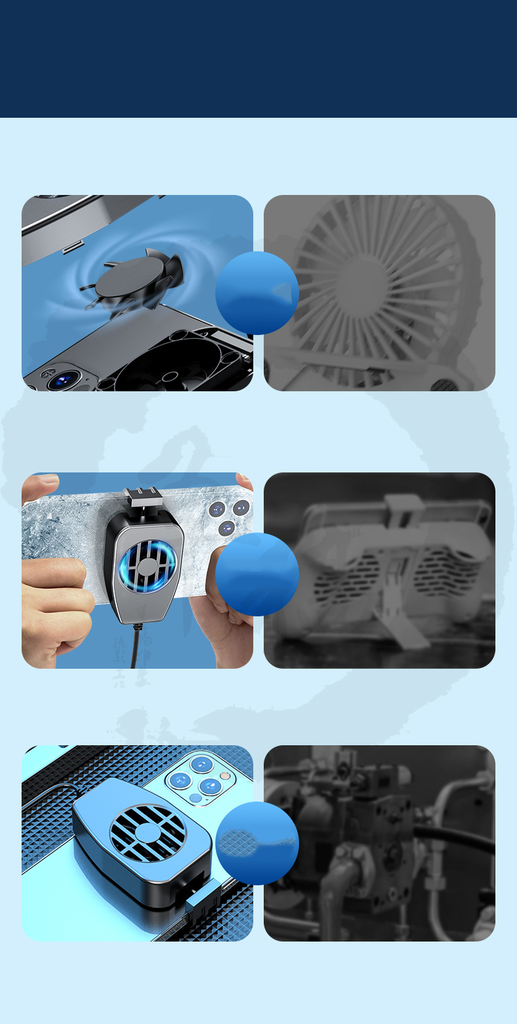 Mobile Phone Cooler Lightweight Avoid Overheat Phone Cooler