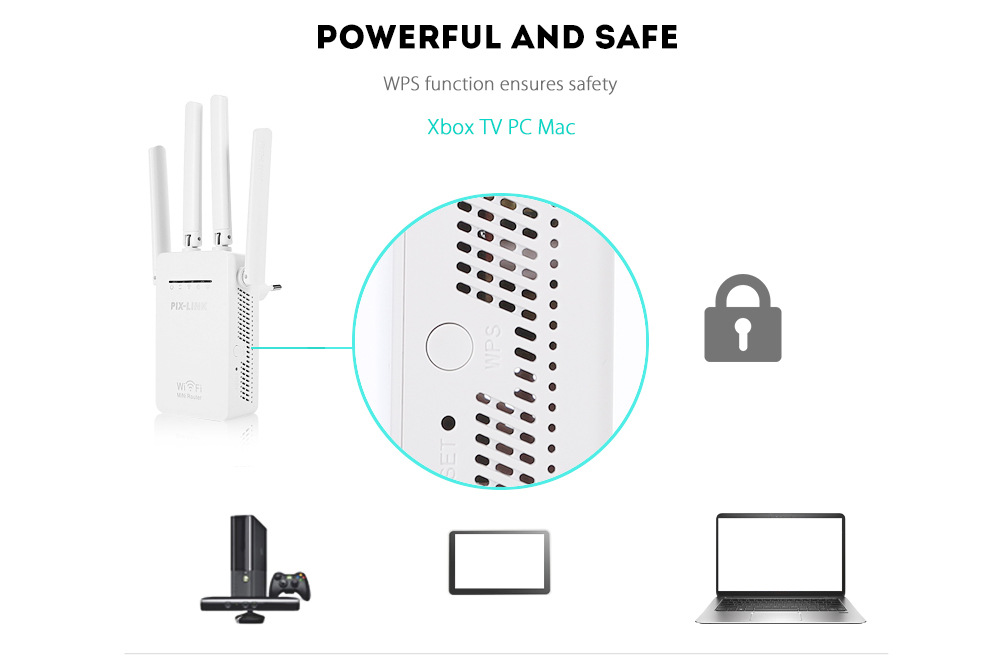 Pix-Link WR09 network wifi repeater 300M wifi router