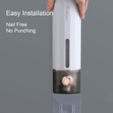 Wall Mount Soap Shower Gel Dispenser Bottle Plastic Hanging Hook Rack Hand Sanitizer Holder Bathroom Kitchen Organizer(450m0)