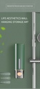 Wall Mount Soap Shower Gel Dispenser Bottle Plastic Hanging Hook Rack Hand Sanitizer Holder Bathroom Kitchen Organizer(450m0)