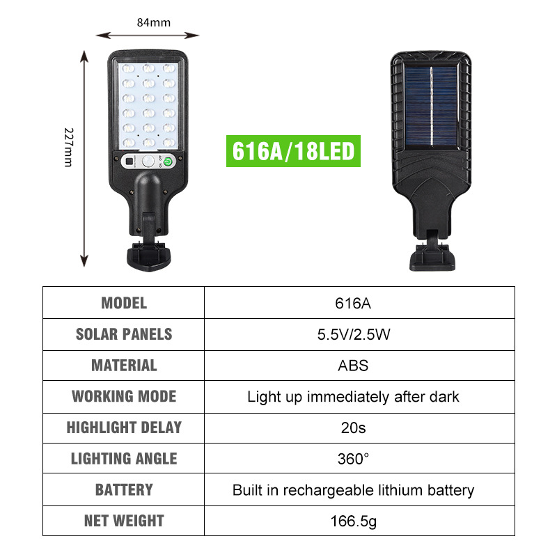 PIR Motion Sensor Street Lights Solar Led Light Outdoor Wall Lamp Waterproof Garden Decoration Patio Porch Garage Lighting with Remote