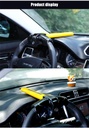 Car Steering Wheel Lock Universal Heavy Duty Stainless Steel T-Lock Anti-Saw Anti-Pry Enhanced Security Car Interior Accessories