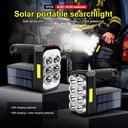 8 LED Solar rechargeable USB strong light flashlight