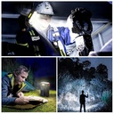 8 LED Solar rechargeable USB strong light flashlight