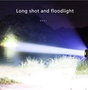 8 LED Solar rechargeable USB strong light flashlight