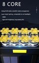 8 LED Solar rechargeable USB strong light flashlight