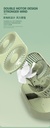 Double Motor Folding Table Top Fan With Detachable 18650 Battery
