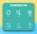 Desktop Small Fan Portable USB Charging Fan