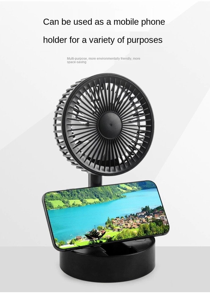 USB charging folding small fan portable outdoor mini creative desktop office telescopic fan