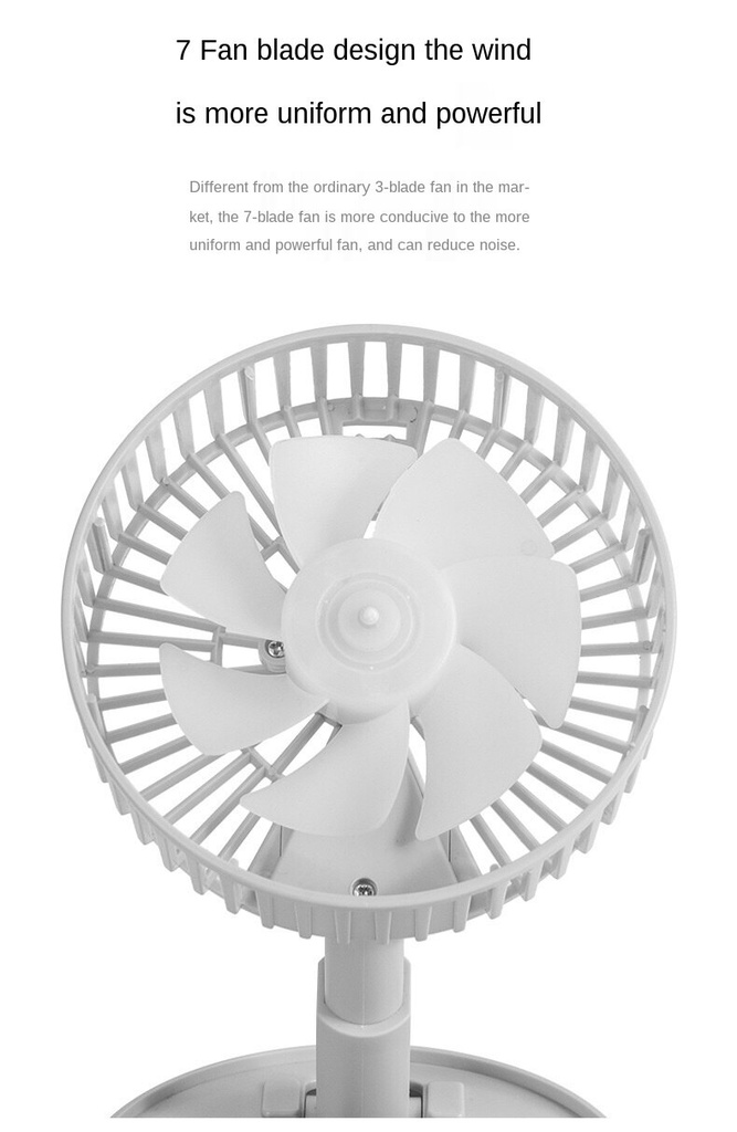 USB charging folding small fan portable outdoor mini creative desktop office telescopic fan