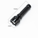 18650 lithium detachable rechargeable battery flashlight