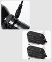18650 lithium detachable rechargeable battery flashlight