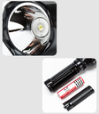 18650 lithium detachable rechargeable battery flashlight