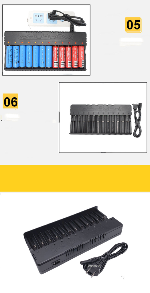 12 Slot Smart Battery Charger 18650 Lithium Battery Charger