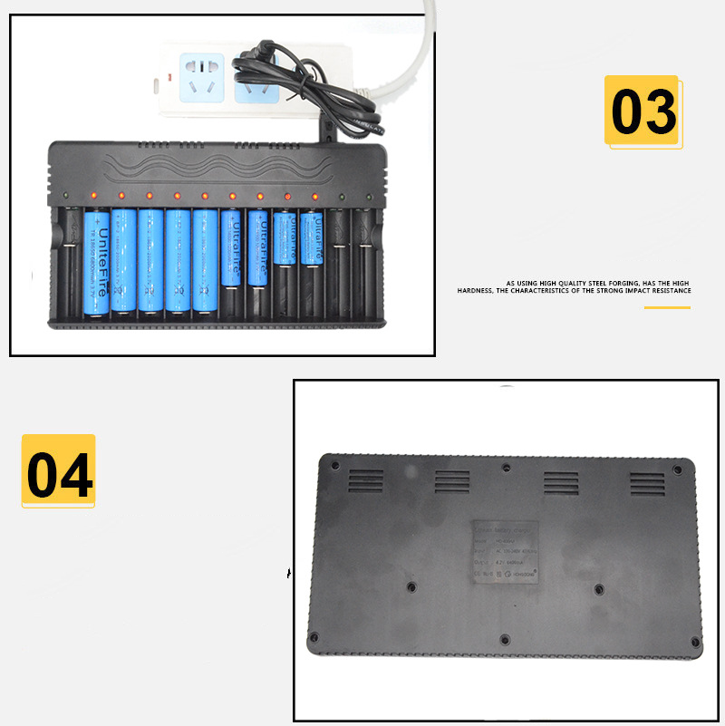 12 Slot Smart Battery Charger 18650 Lithium Battery Charger