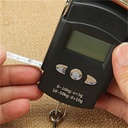 50kg/110lb-10g Digital Fish Scale Electronic Scale Portable Express Luggage Weight Hanging Scale with 1m Measuring Tape