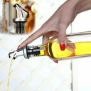 Glass oil bottle set vinegar soy sauce oil pot four-pack color box