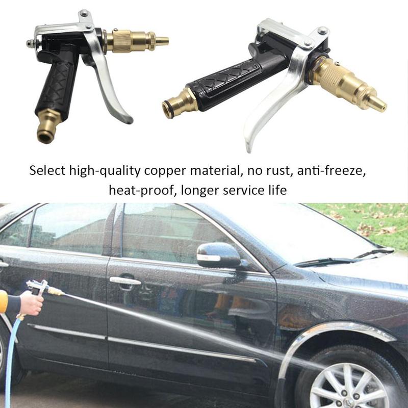 High Pressure Auto Car Washing Water Spray Garden Copper Adjustable head Nozzle Sprayer