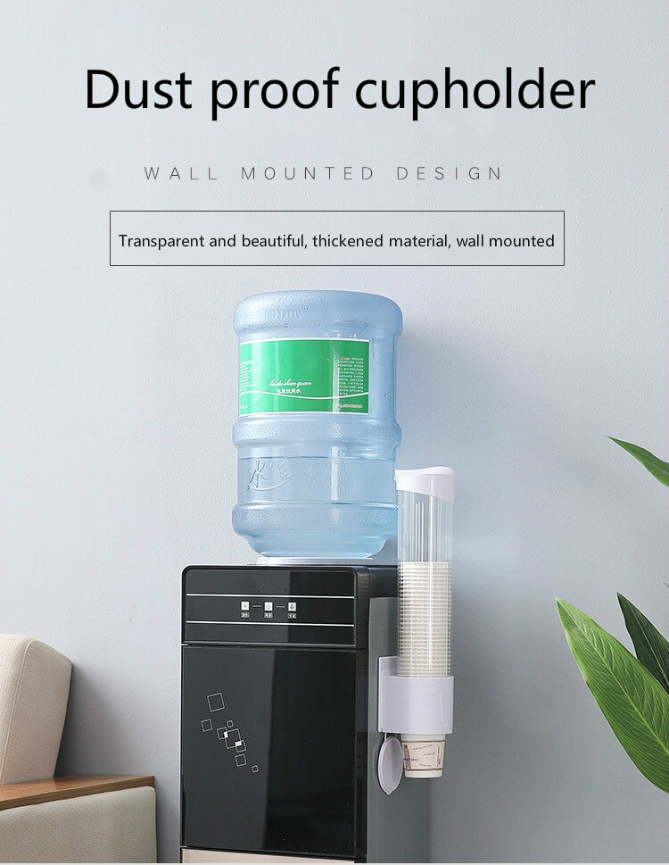 Household disposable cup holder punch-free wall-mounted cup rack