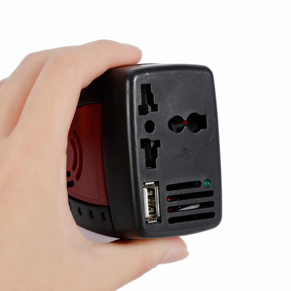 Car Inverter 150W 12V DC to 220V AC Power Supply Inverter Adapter with 2.1A USB Charger Port