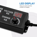 3-12V 5A 5.5*2.5mm Adjustable Voltage Power Charger with Display Dimming Adapter 60W Power