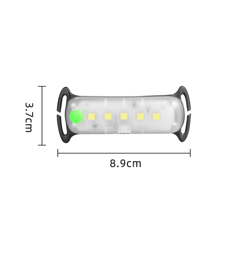 5LED built-in battery USB rechargeable headlight