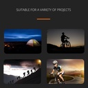 5LED built-in battery USB rechargeable headlight