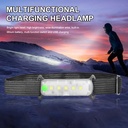 5LED built-in battery USB rechargeable headlight
