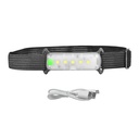 5LED built-in battery USB rechargeable headlight