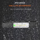 5LED built-in battery USB rechargeable headlight