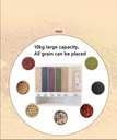 10Kg Sealed Rice Storage Box Cereal Grain Container Wall Mount Dry Food Dispenser Grain Storage Jar Kitchen Storage Organizer