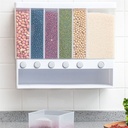 10Kg Sealed Rice Storage Box Cereal Grain Container Wall Mount Dry Food Dispenser Grain Storage Jar Kitchen Storage Organizer