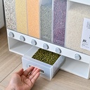 10Kg Sealed Rice Storage Box Cereal Grain Container Wall Mount Dry Food Dispenser Grain Storage Jar Kitchen Storage Organizer