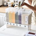 10Kg Sealed Rice Storage Box Cereal Grain Container Wall Mount Dry Food Dispenser Grain Storage Jar Kitchen Storage Organizer