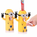 Cartoon toothbrush holder children's mouthwash cup toothpaste squeezer creative wall-mounted dustproof mouthwash cup set