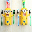 Cartoon toothbrush holder children's mouthwash cup toothpaste squeezer creative wall-mounted dustproof mouthwash cup set