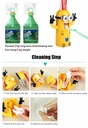 Cartoon toothbrush holder children's mouthwash cup toothpaste squeezer creative wall-mounted dustproof mouthwash cup set