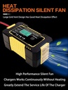 Full Automatic Car Battery Charger 12V 6A Digital Display Battery Charger Power Pulse Repair Chargers