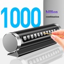 Metal Car Temporary Parking Card Universal Rotate Phone Number Plate