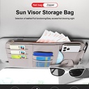 Car sun visor storage multi-function car glasses clip holder storage bag card bag car card clip document clip
