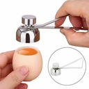 Stainless Steel Egg Topper Cutter Metal Egg Scissors Boiled Raw Egg Opener