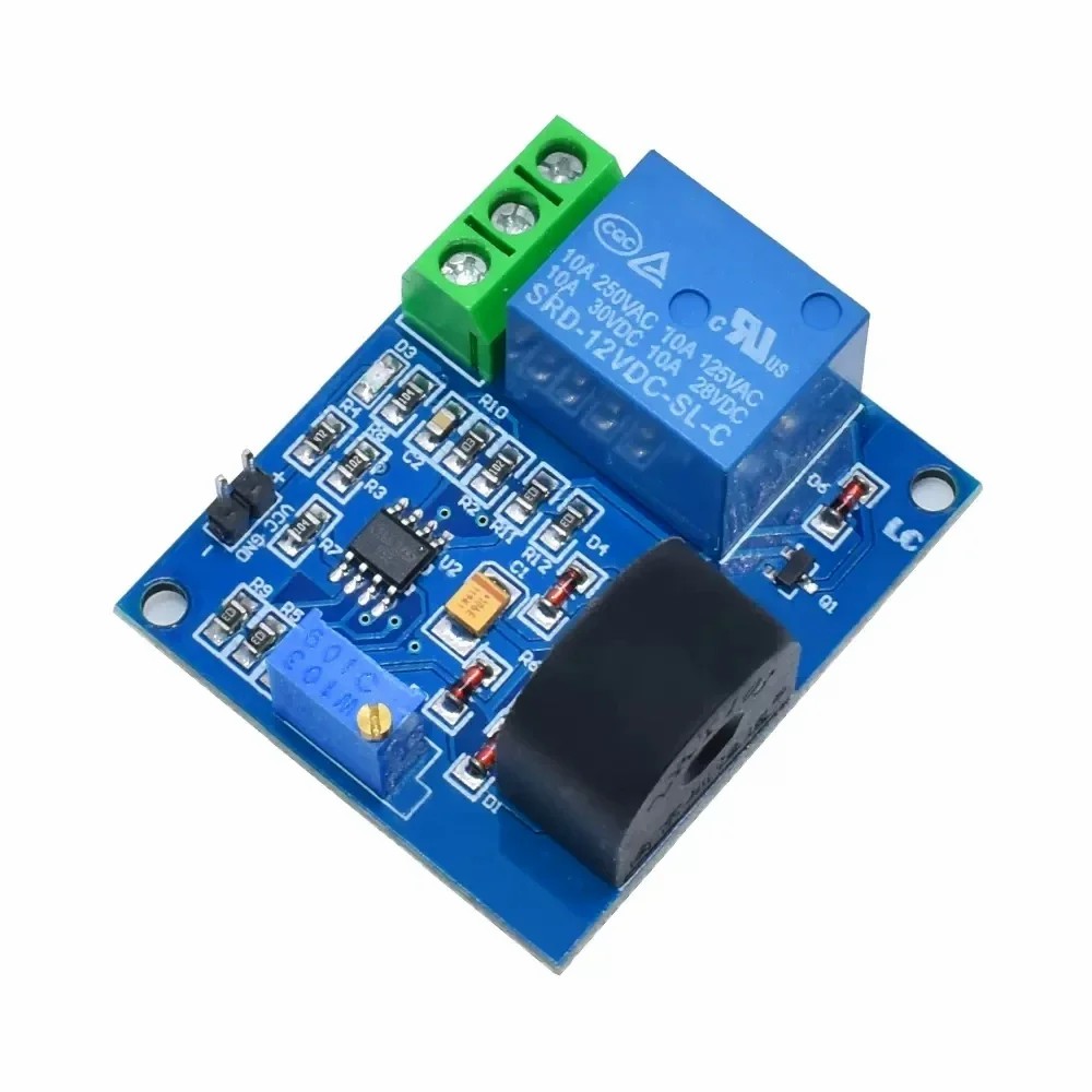 DC 5V 12V 24V AC Current Detection Sensor Module Protection Relay Module 5A Over-Current Signal Switch Output